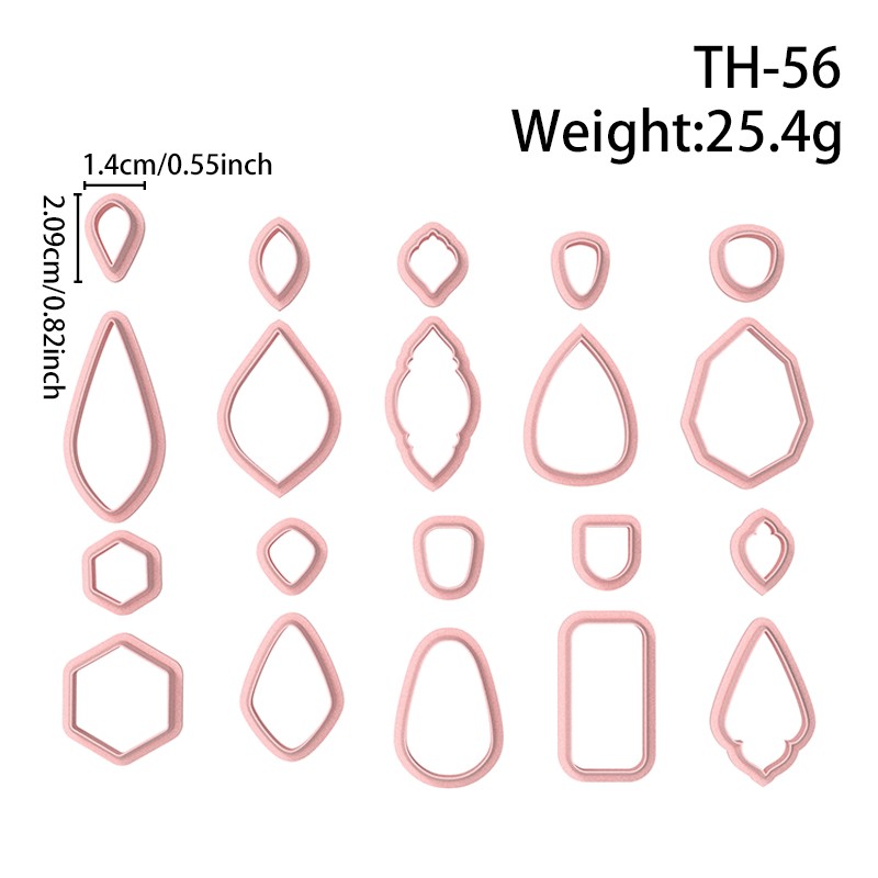 Basic Geometry Polymer Clay Cutters Hover