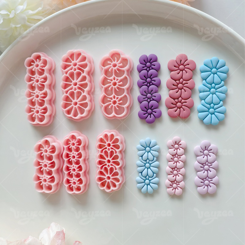Laminated Flower Polymer Clay Cutters