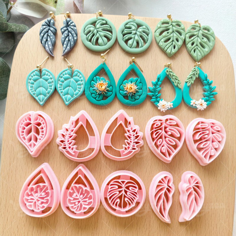 Plant Leaves Series Polymer Clay Cutters