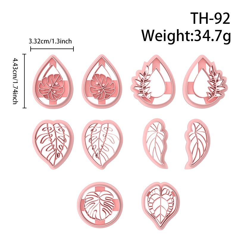 Plant Leaves Series Polymer Clay Cutters Hover