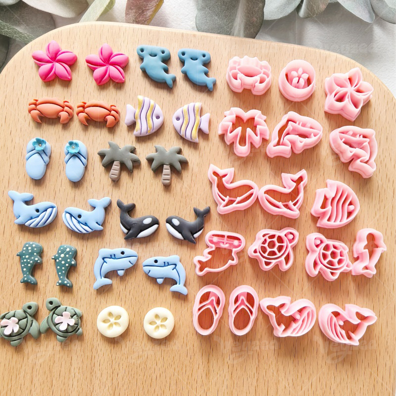 Summer Beach Series Polymer Clay Cutters