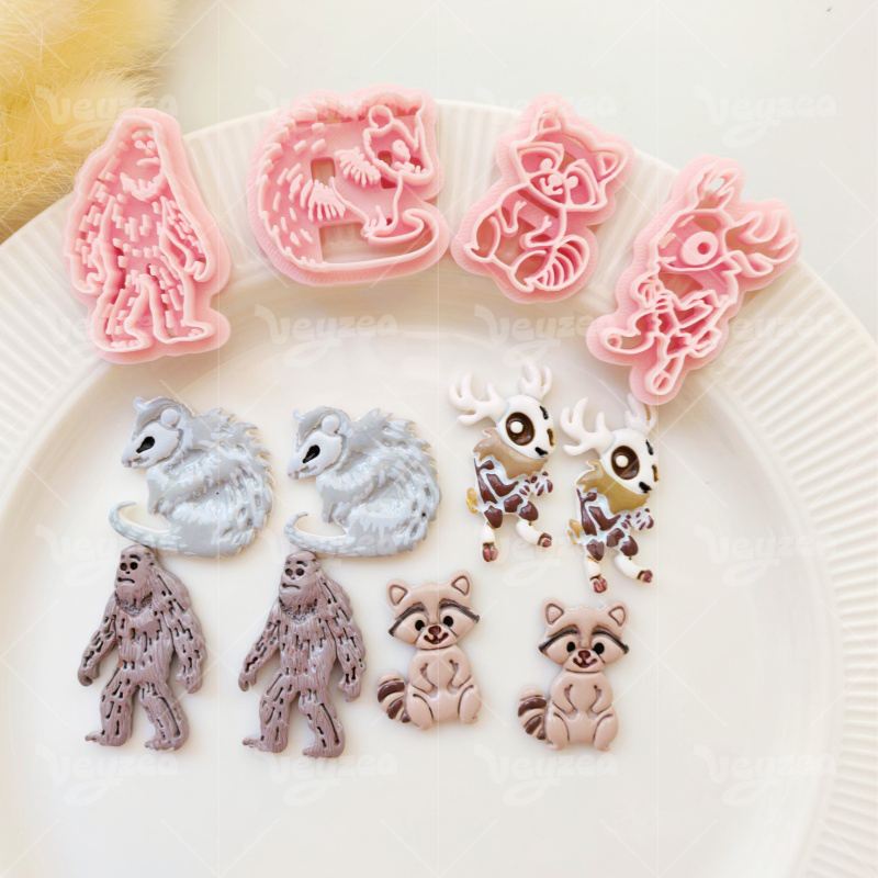 Forest Animal Series Polymer Clay Cutters