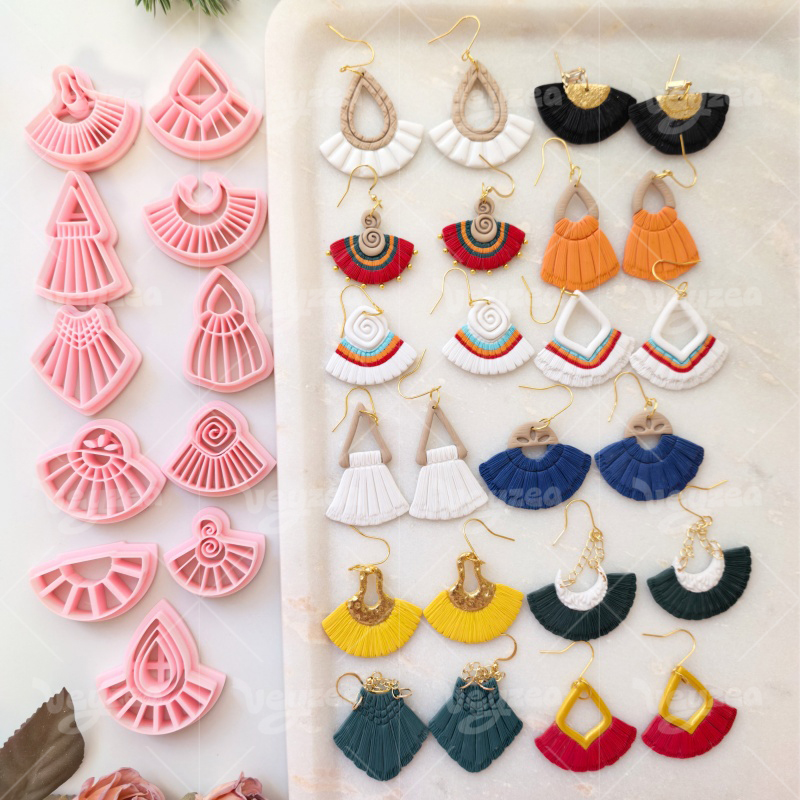 Scalloped Tassel Series Polymer Clay Cutters