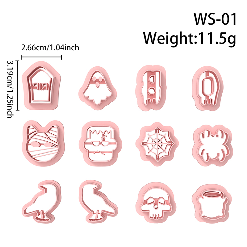 Halloween Themed Series Polymer Clay Cutters Hover