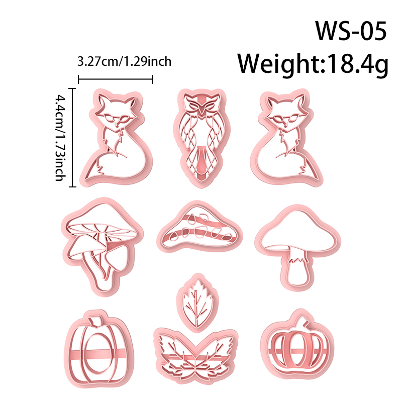 Forest Autumn Series Polymer Clay Cutters Hover