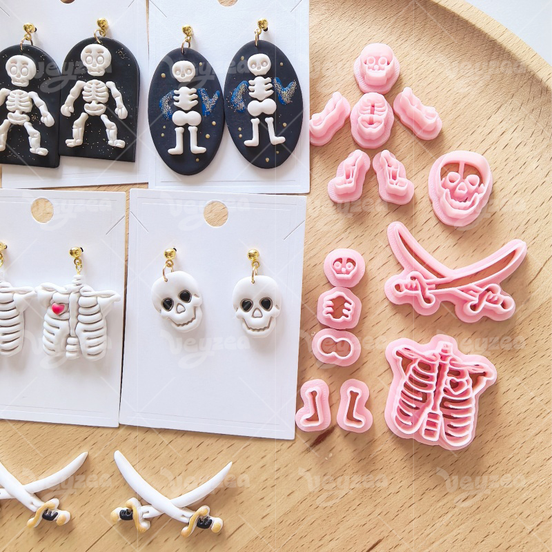 Skull Series Polymer Clay Cutters