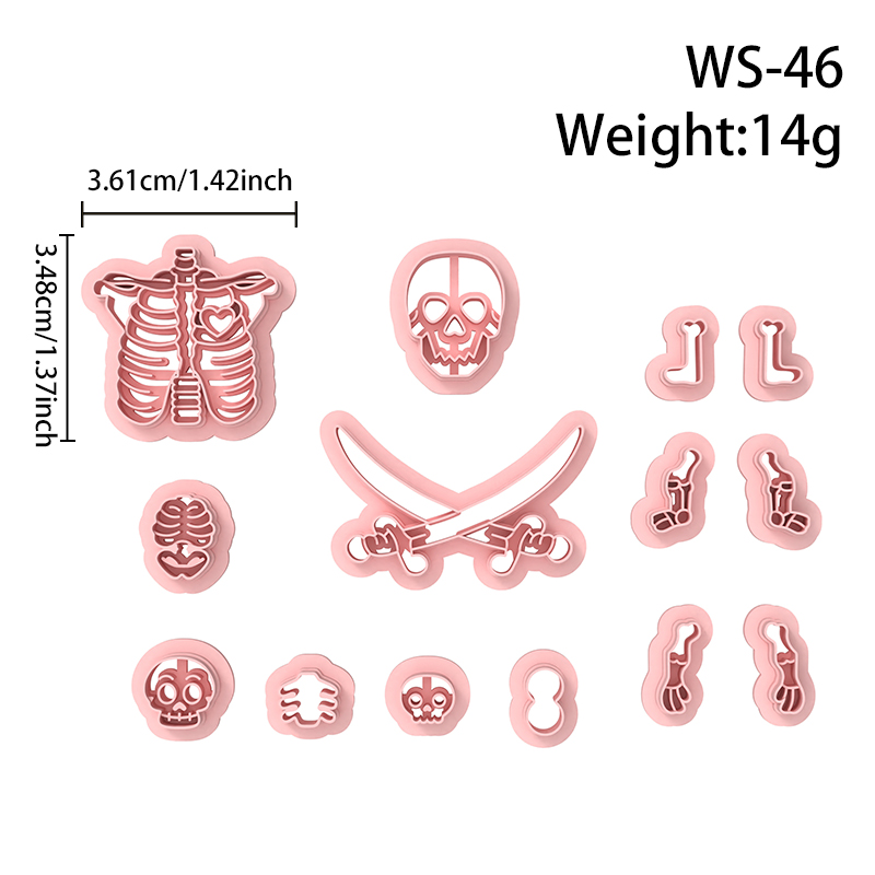 Skull Series Polymer Clay Cutters Hover