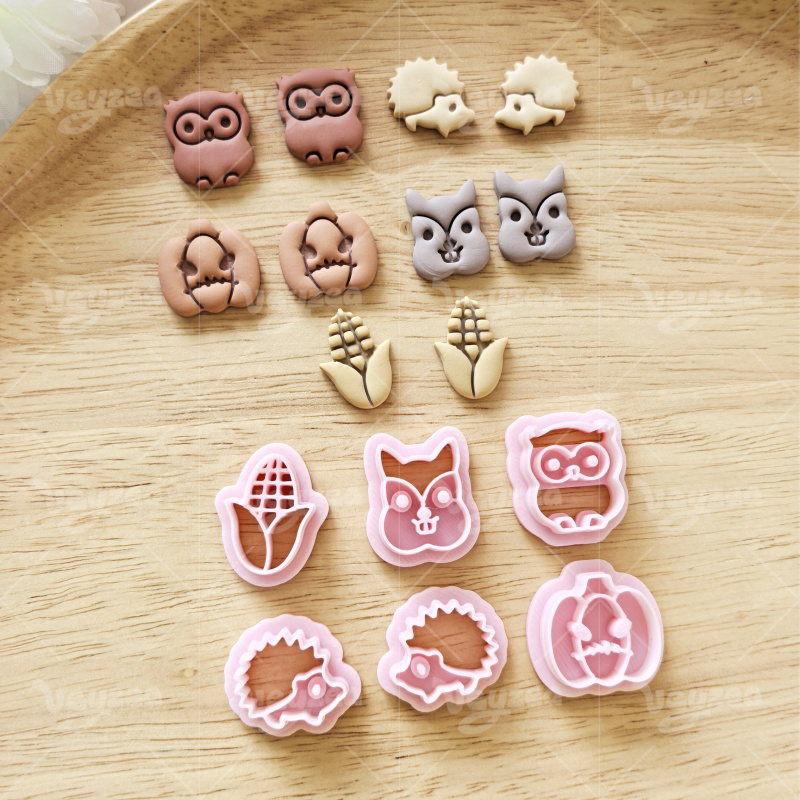 Autumn Forest Series Polymer Clay Cutters