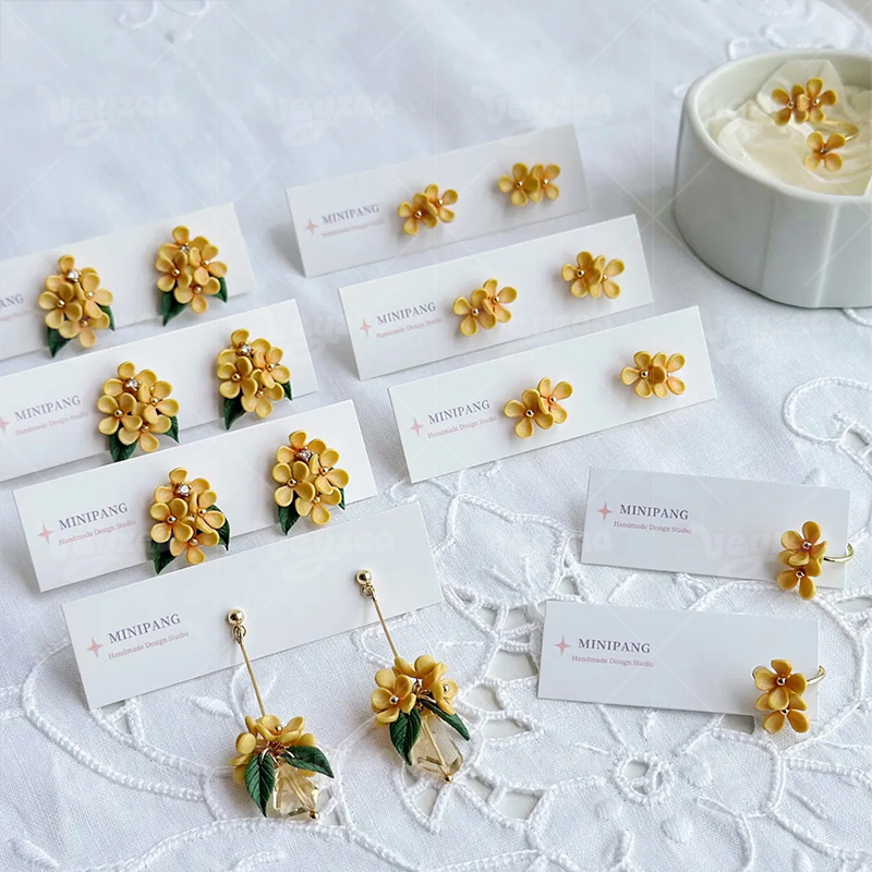 Osmanthus Polymer Clay Earrings