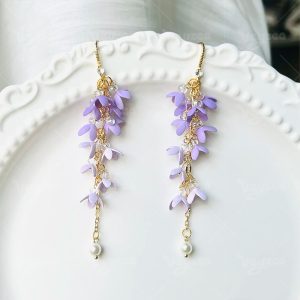 Gradient Purple Polymer Clay Earrings