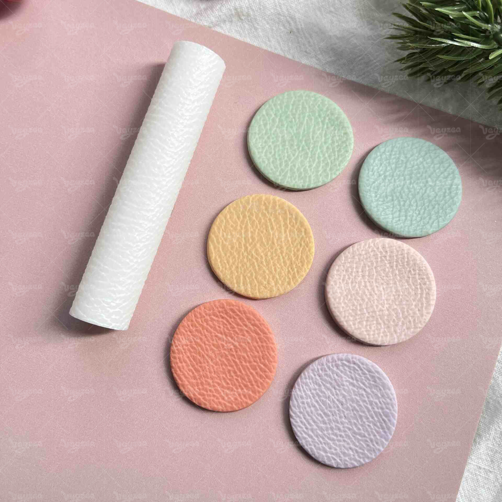 Leather Effect Polymer Clay Texture Roller - 图片 4