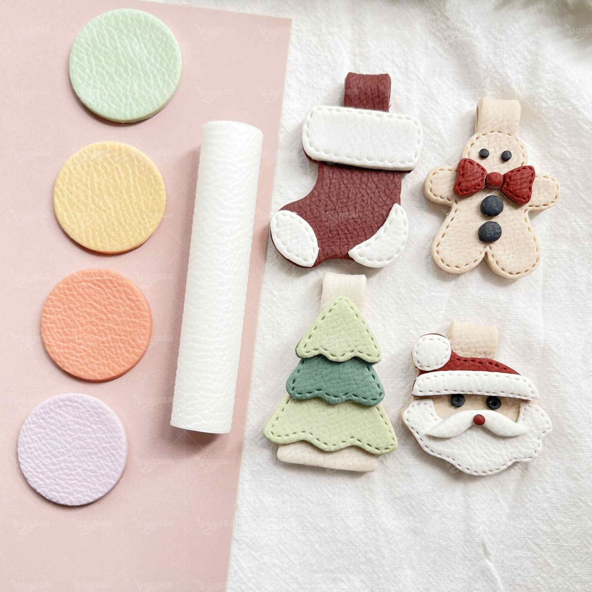 Leather Effect Polymer Clay Texture Roller