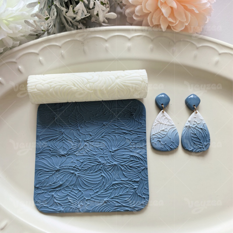 Plant Leaf Polymer Clay Texture Roller