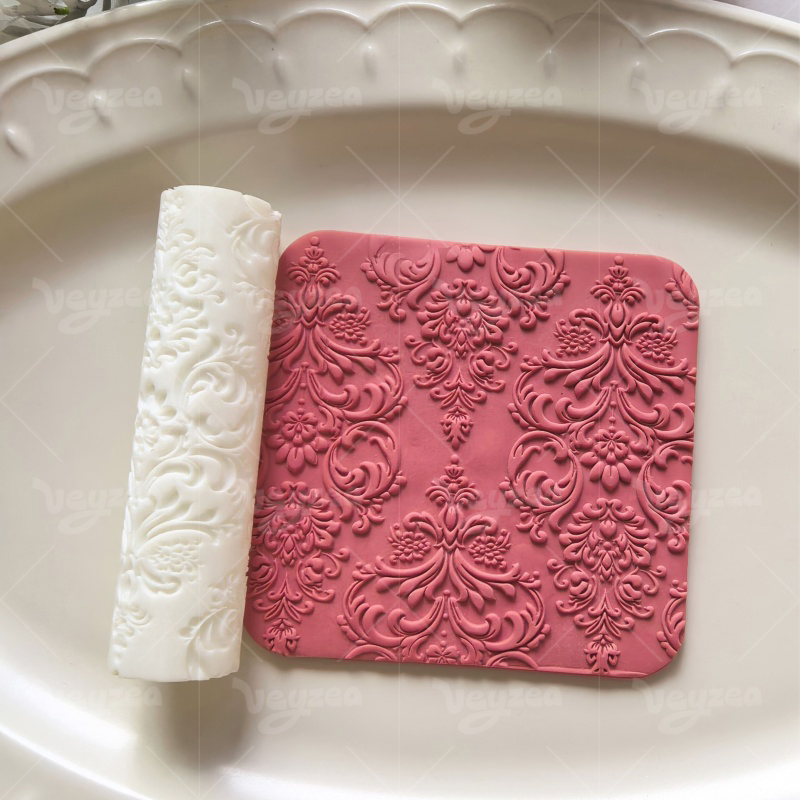 Baroque European Classical Pattern Polymer Clay Texture Roller - 图片 6