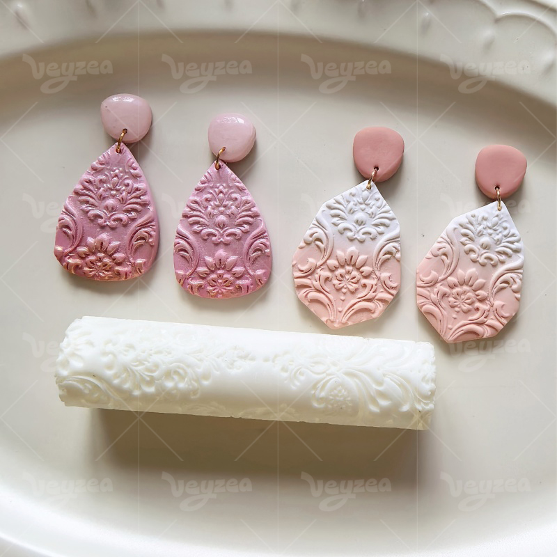 Baroque European Classical Pattern Polymer Clay Texture Roller - 图片 10