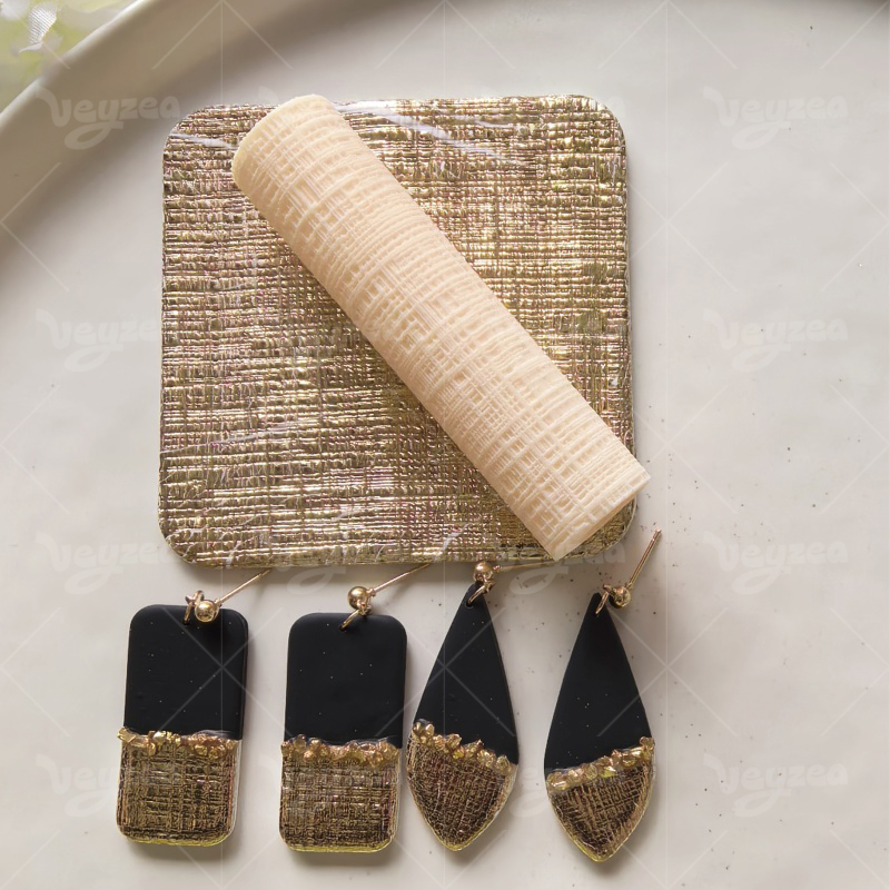 Linen Knit Polymer Clay Texture Roller - 图片 5