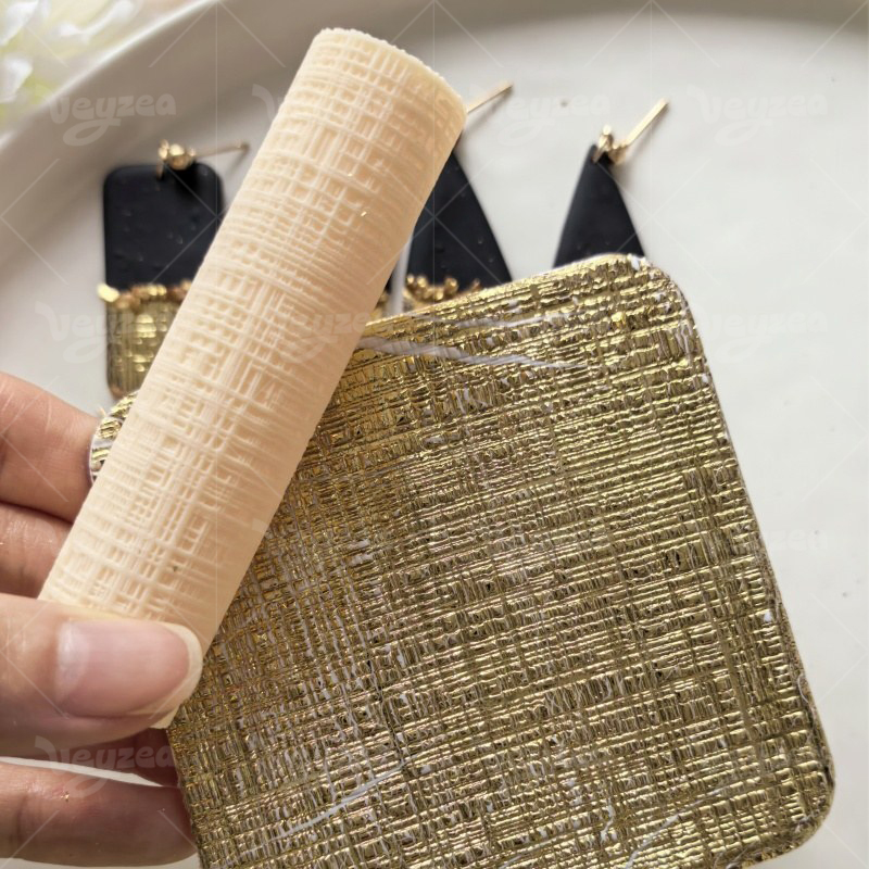 Linen Knit Polymer Clay Texture Roller - 图片 8