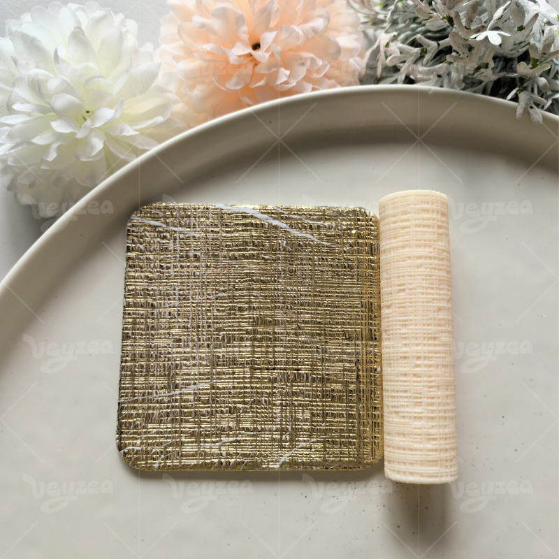 Linen Knit Polymer Clay Texture Roller