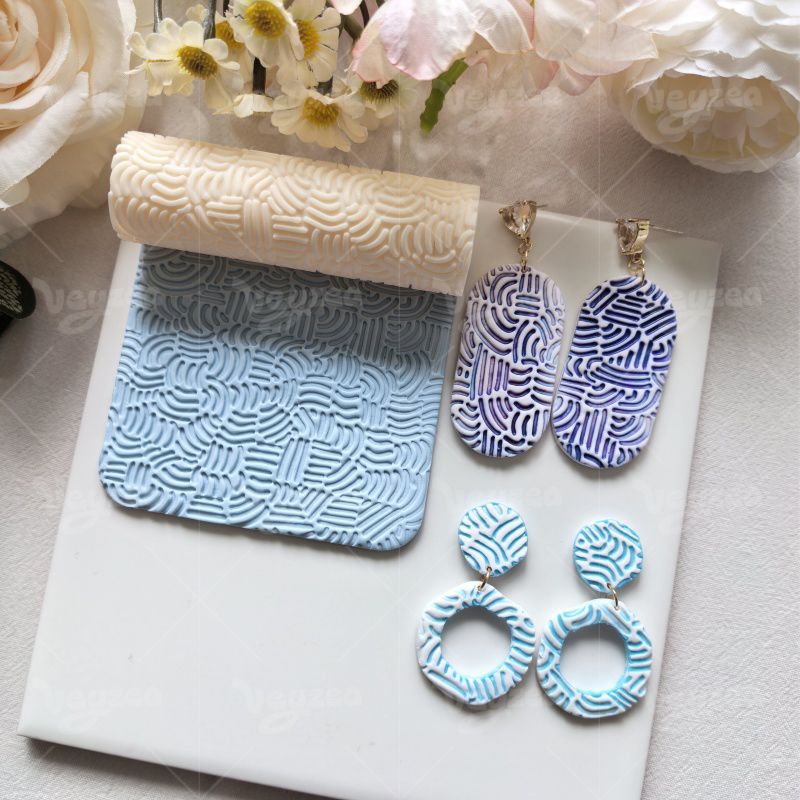 Curve Interweaving Polymer Clay Texture Roller - 图片 4
