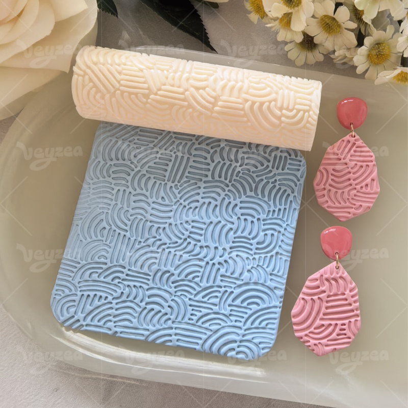 Curve Interweaving Polymer Clay Texture Roller - 图片 8