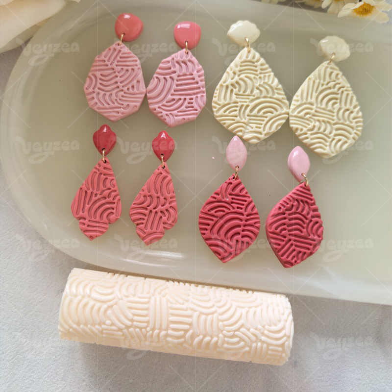 Curve Interweaving Polymer Clay Texture Roller - 图片 9