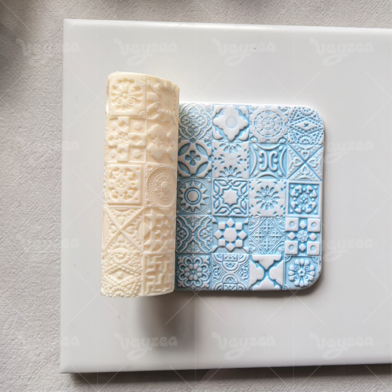 Multi-element Small Square Polymer Clay Texture Roller - 图片 8