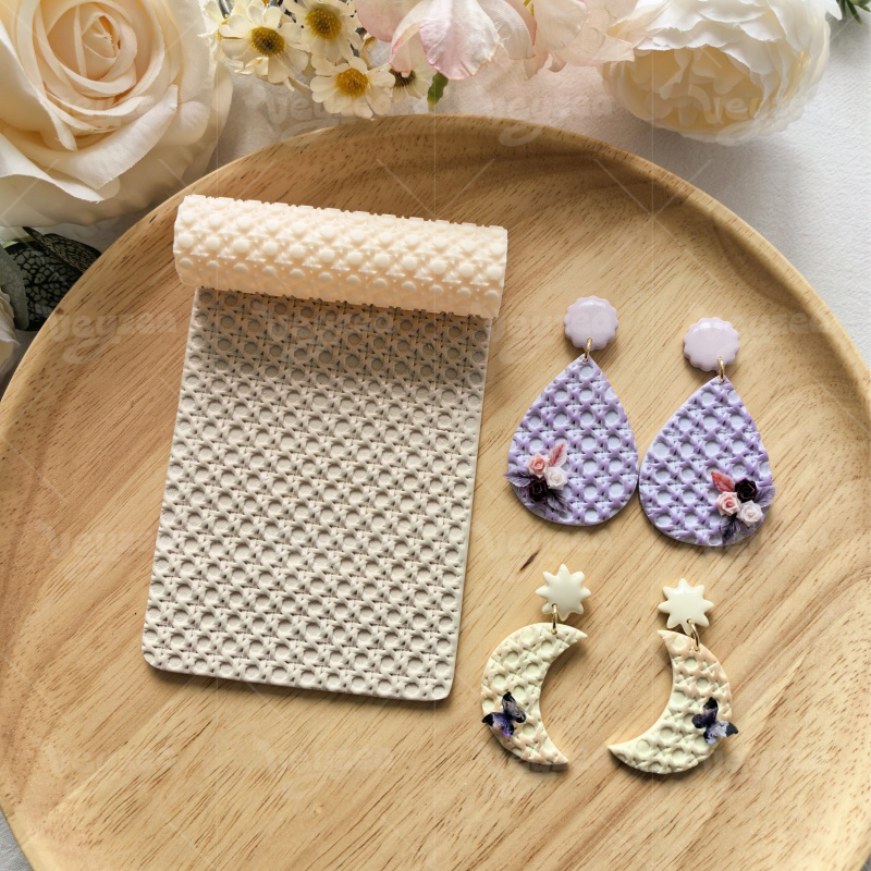 Circular Arrangement of Dots Polymer Clay Texture Roller