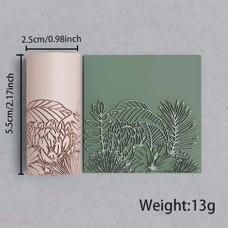 Wildflower Pattern Printed Rolling Pin - 图片 9