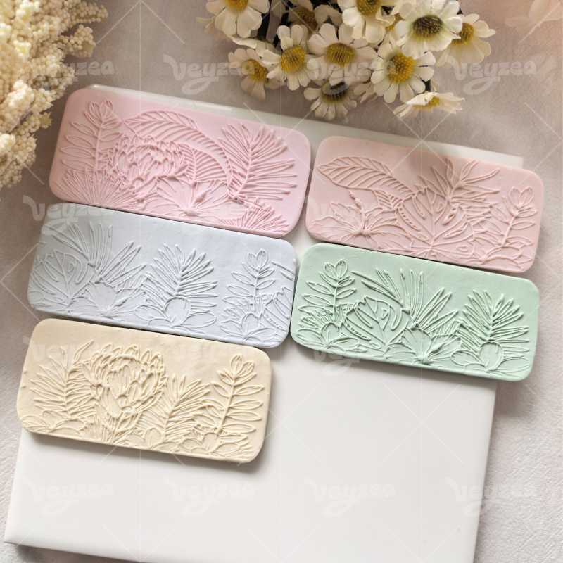 Wildflower Pattern Printed Rolling Pin - 图片 2