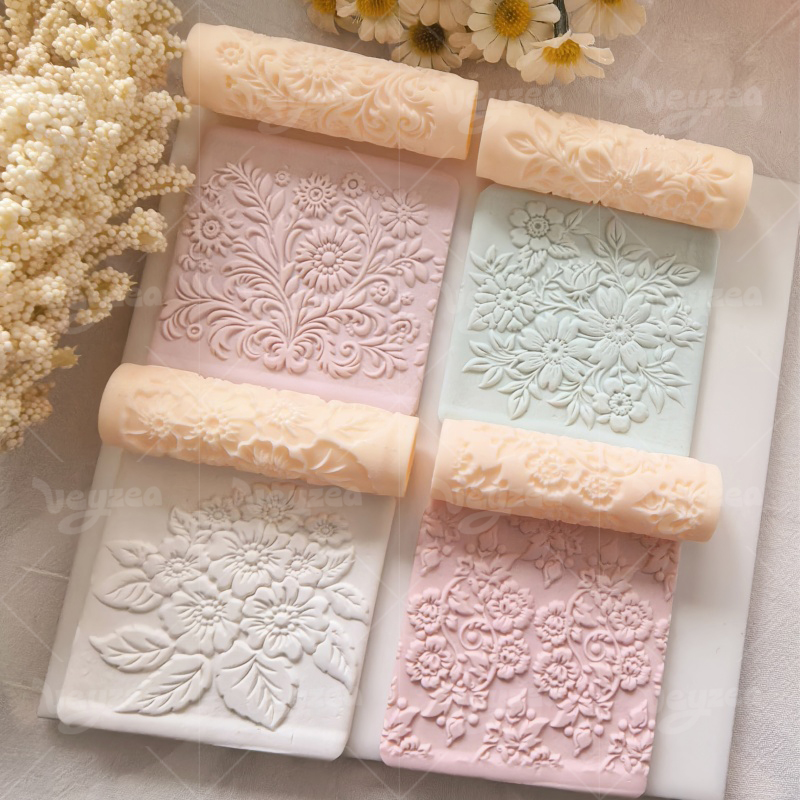 French Pattern Polymer Clay Texture Roller