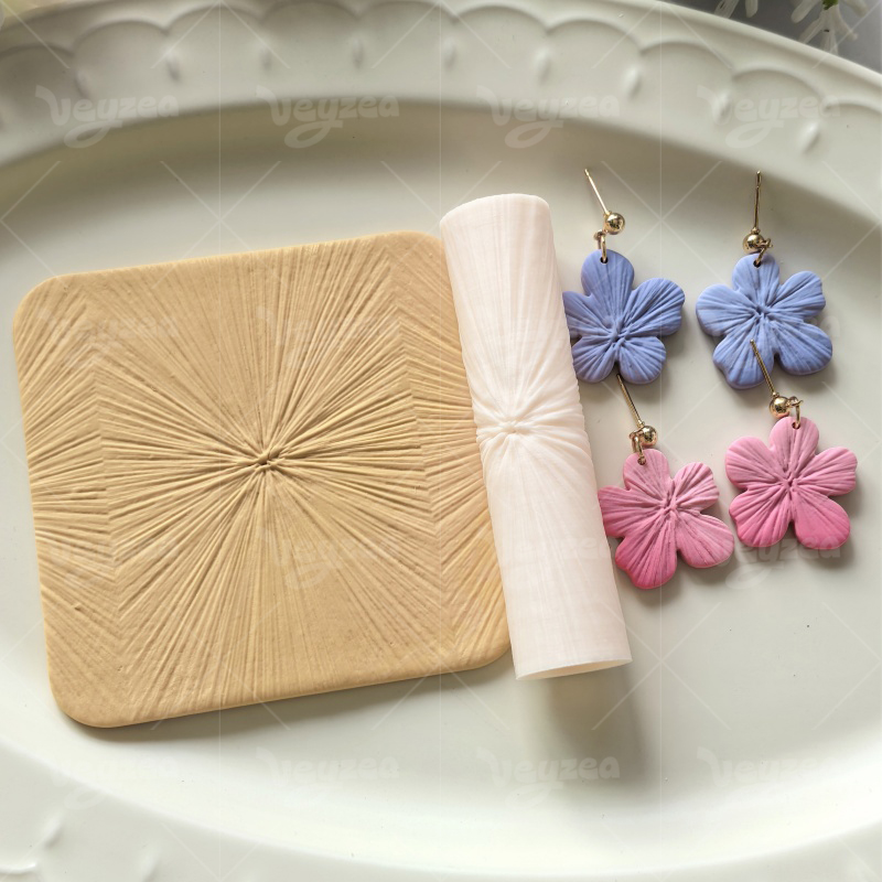 Radial Wrinkled Polymer Clay Texture Roller