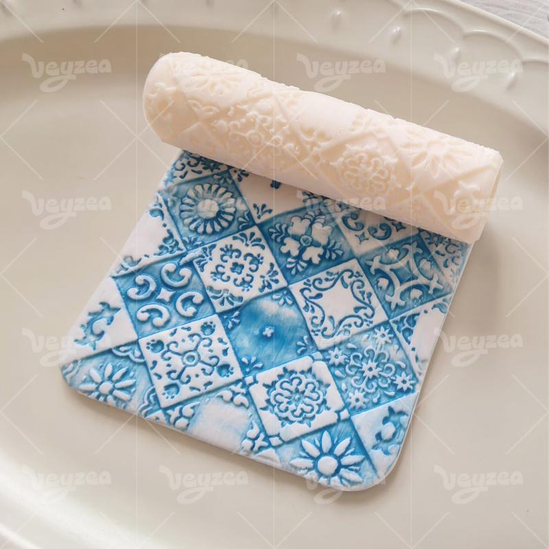 Vintage Pattern Polymer Clay Texture Roller