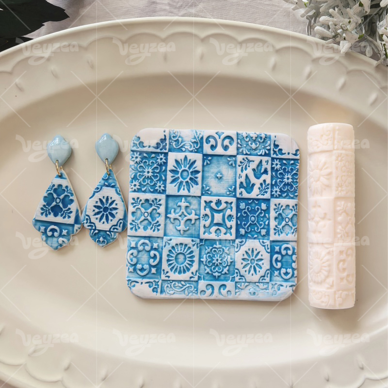 Multi-element Polymer Clay Texture Roller