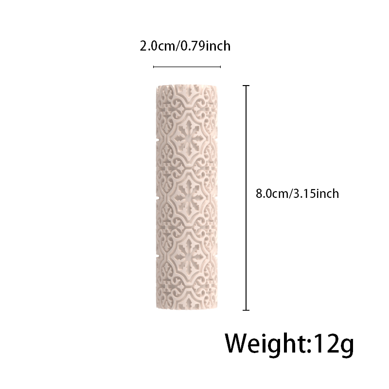 European retro pattern Polymer Clay Texture Roller Hover