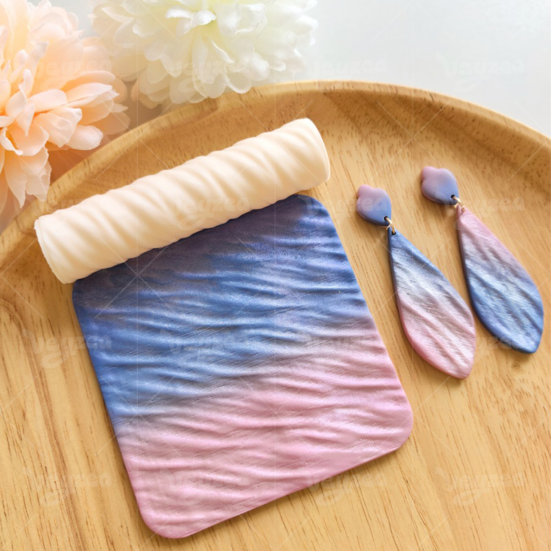 Wrinkle Wave Polymer Clay Texture Roller