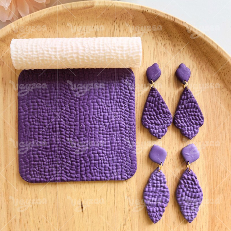 Leather Grain Polymer Clay Texture Roller