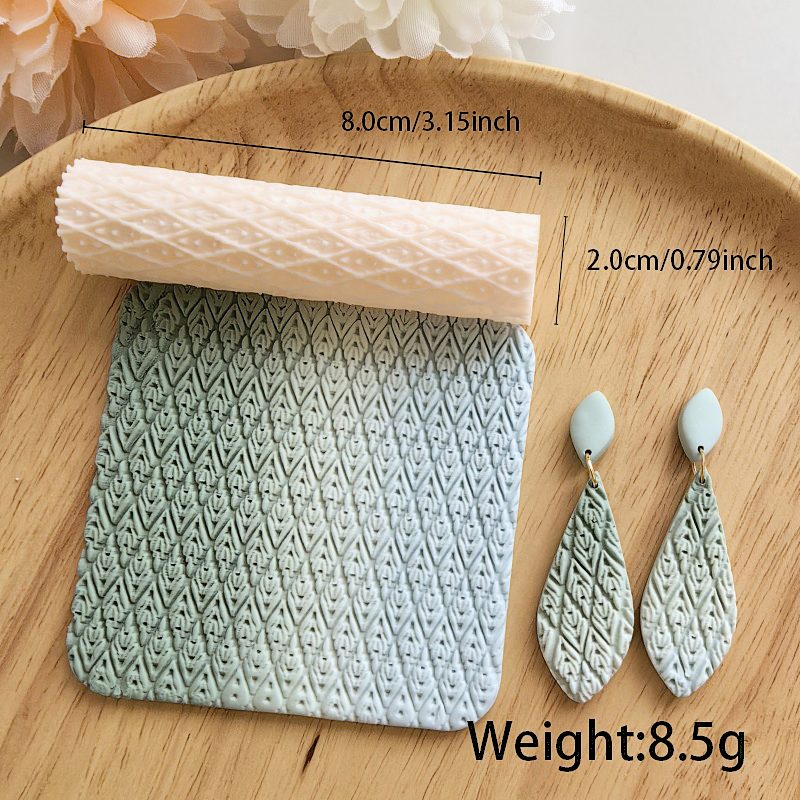 Knitted Polymer Clay Texture Roller Hover