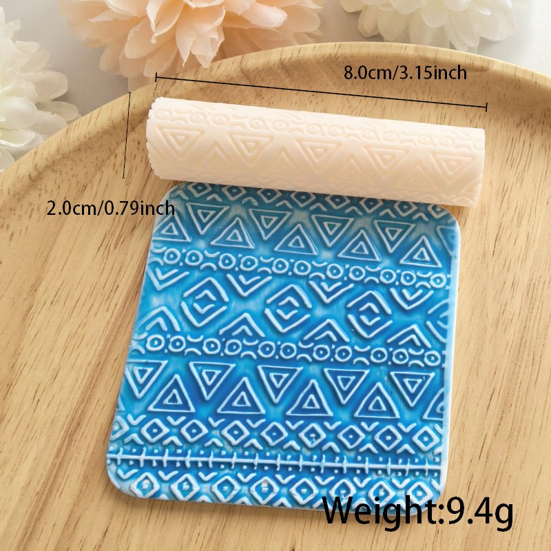 Classical Geometric Polymer Clay Texture Roller Hover