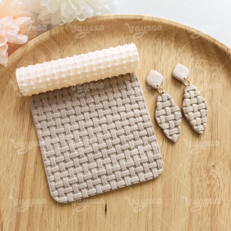 Woven Polymer Clay Texture Roller