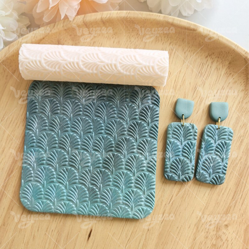 Plant Leaf Relief Polymer Clay Texture Roller