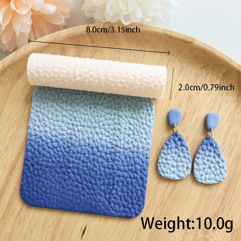 Litchi Grain Leather Polymer Clay Texture Roller Hover