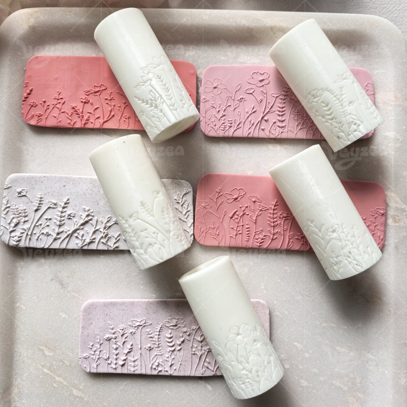 Wild Flowers and Grass Printed Rolling Pin Hover