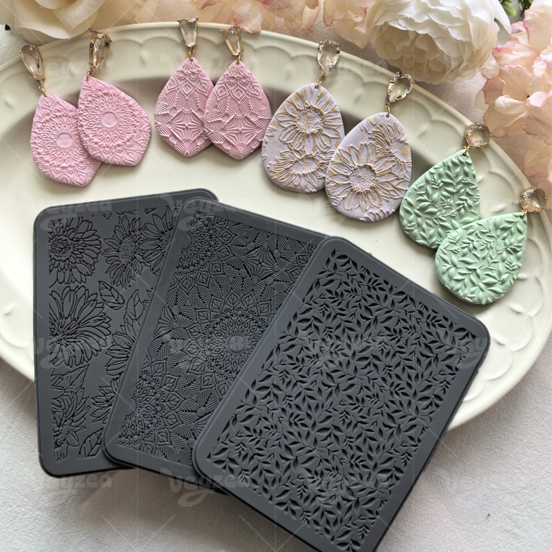 Vines & Leaves Polymer Clay Texture Sheets