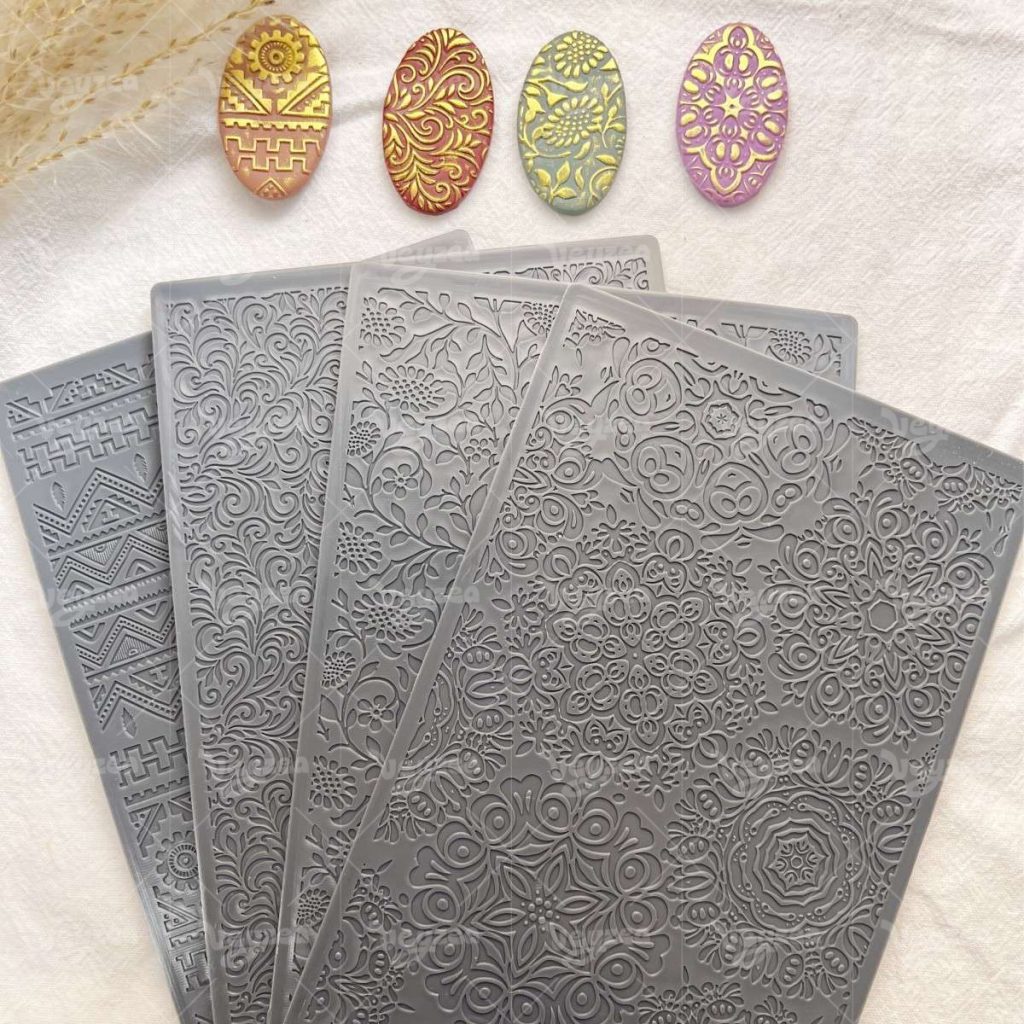 Lace Floral Polymer Clay Texture Sheets